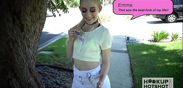  Blonde babe Emma Starletto goes on second rough online date